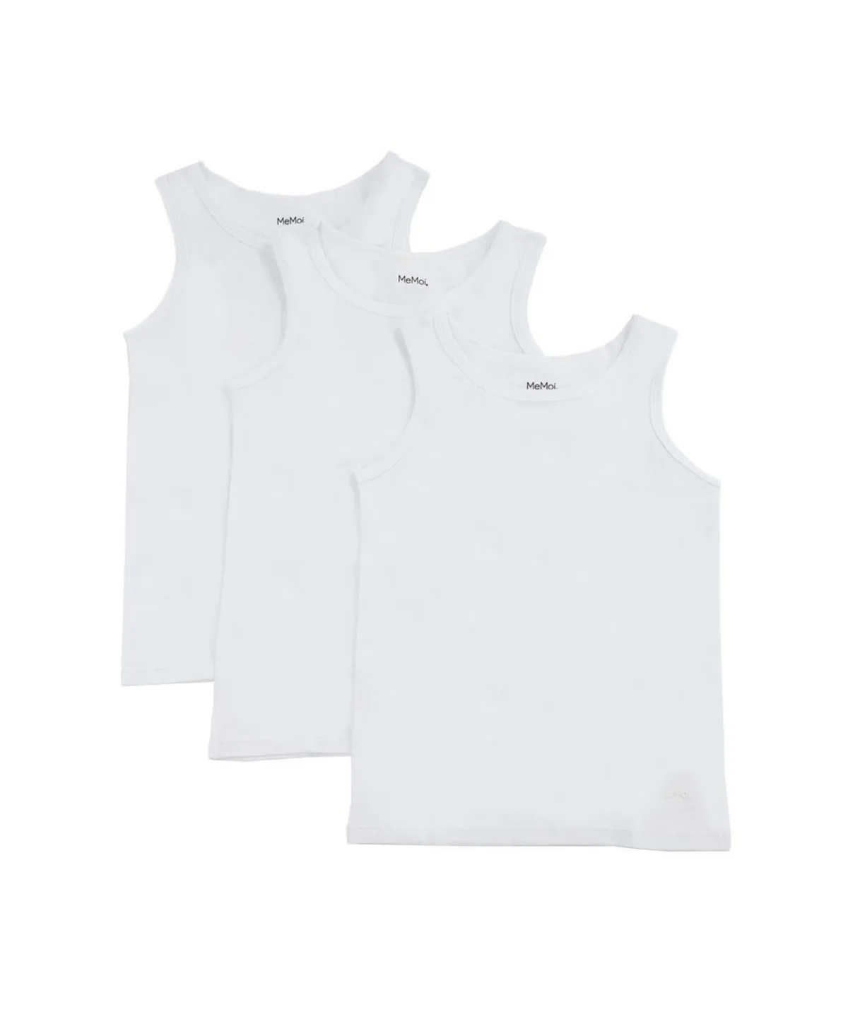 3 Pairs Sleeveless Cotton Tank by Memoi