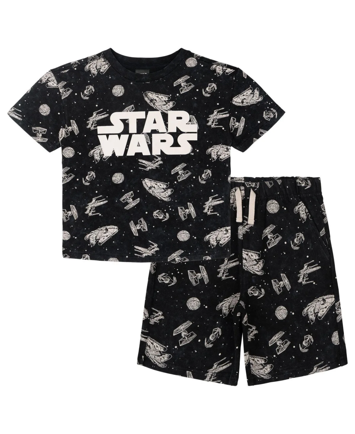 Star Wars the Mandalorian T-Shirt and French Terry Shorts Outfit Set by Star Wars