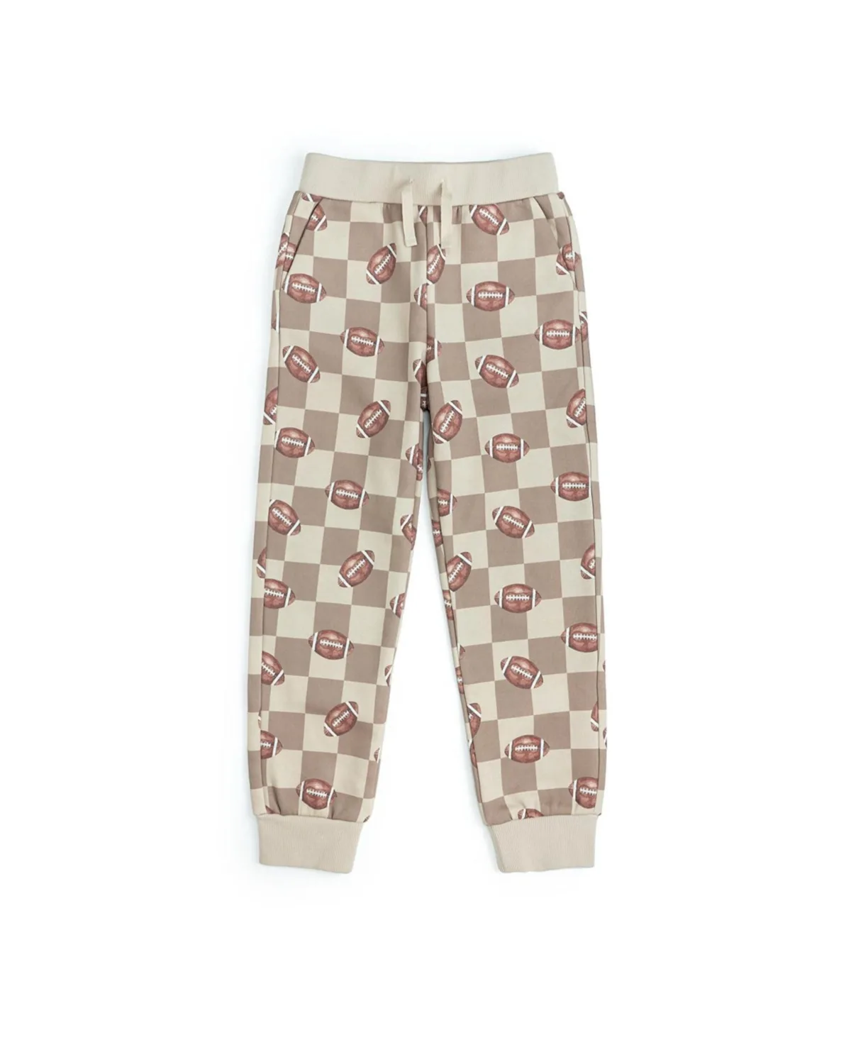Football Checkered Jogger by Sweet Wink