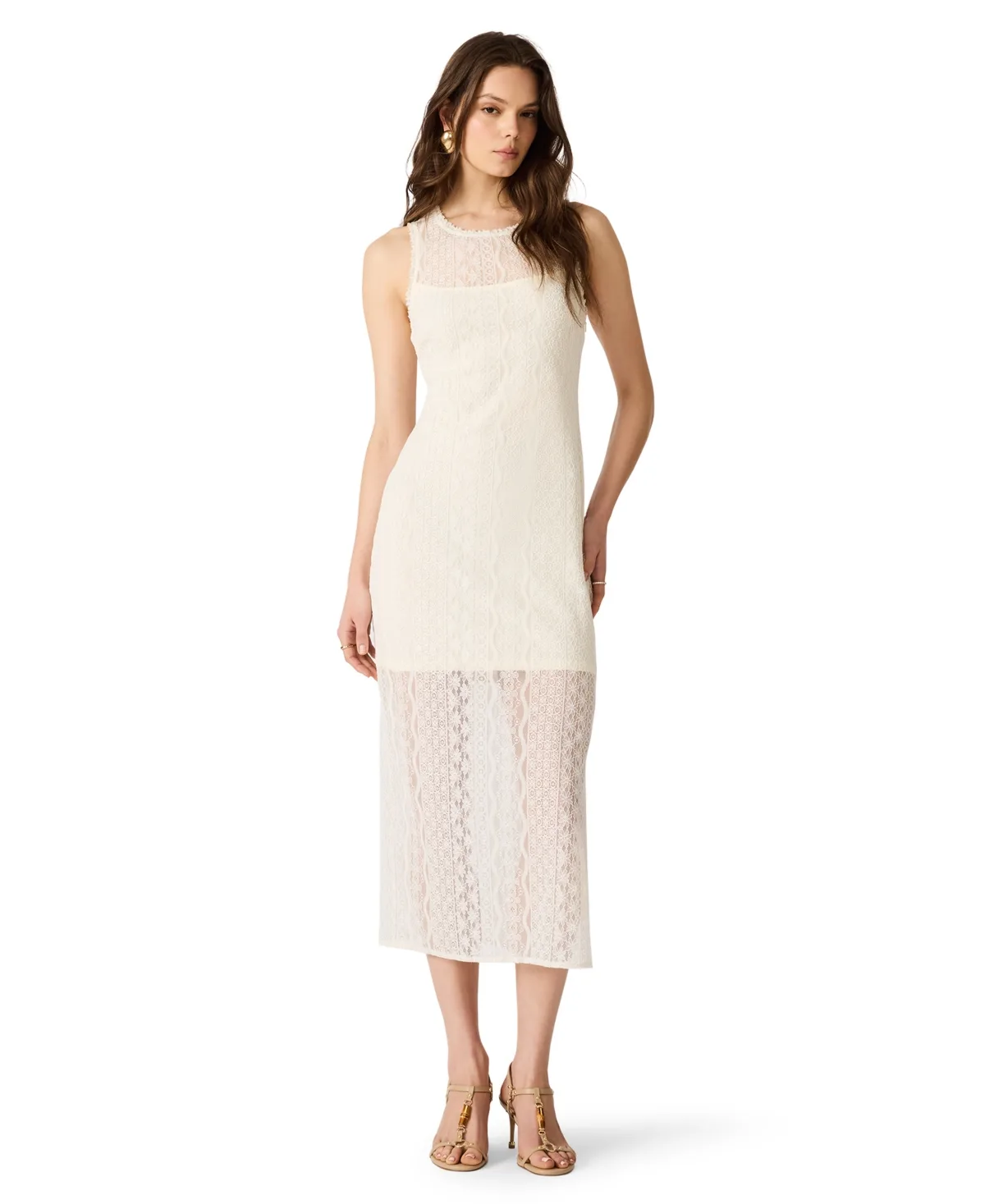 Nyssa Crewneck Sleeveless Bodycon Dress by Steve Madden