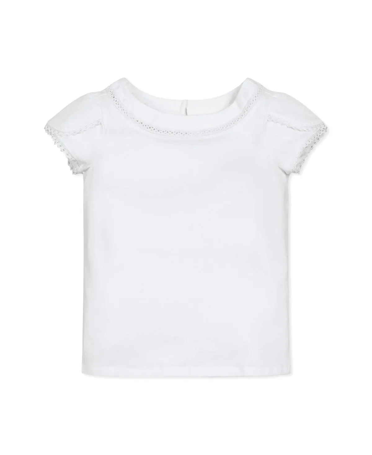 Organic Short Sleeve Knit Top with Tulip Sleeves by Hope & Henry