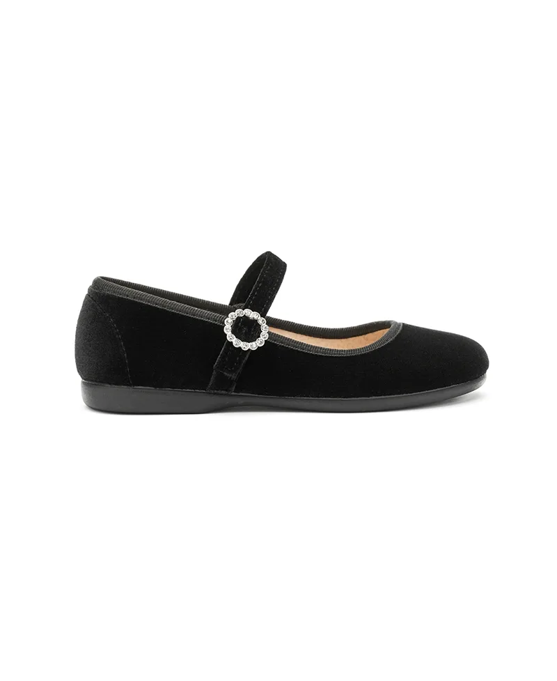 Holiday Velvet Mary Janes by Childrenchic