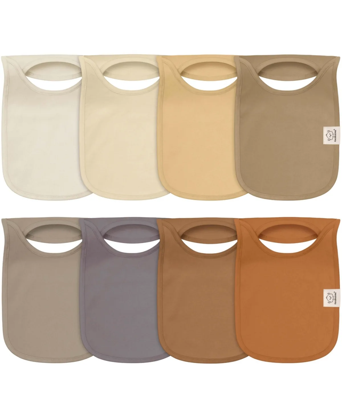 8-Pack Pull-On Drool Bibs by Keababies