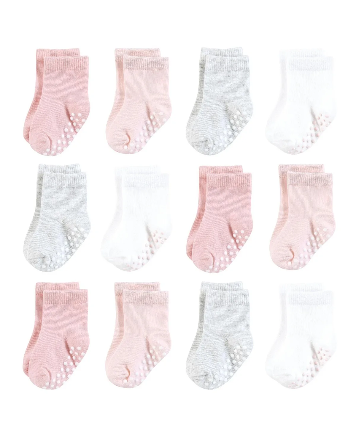 Cotton Rich Newborn and Terry Crew Socks by Hudson Baby