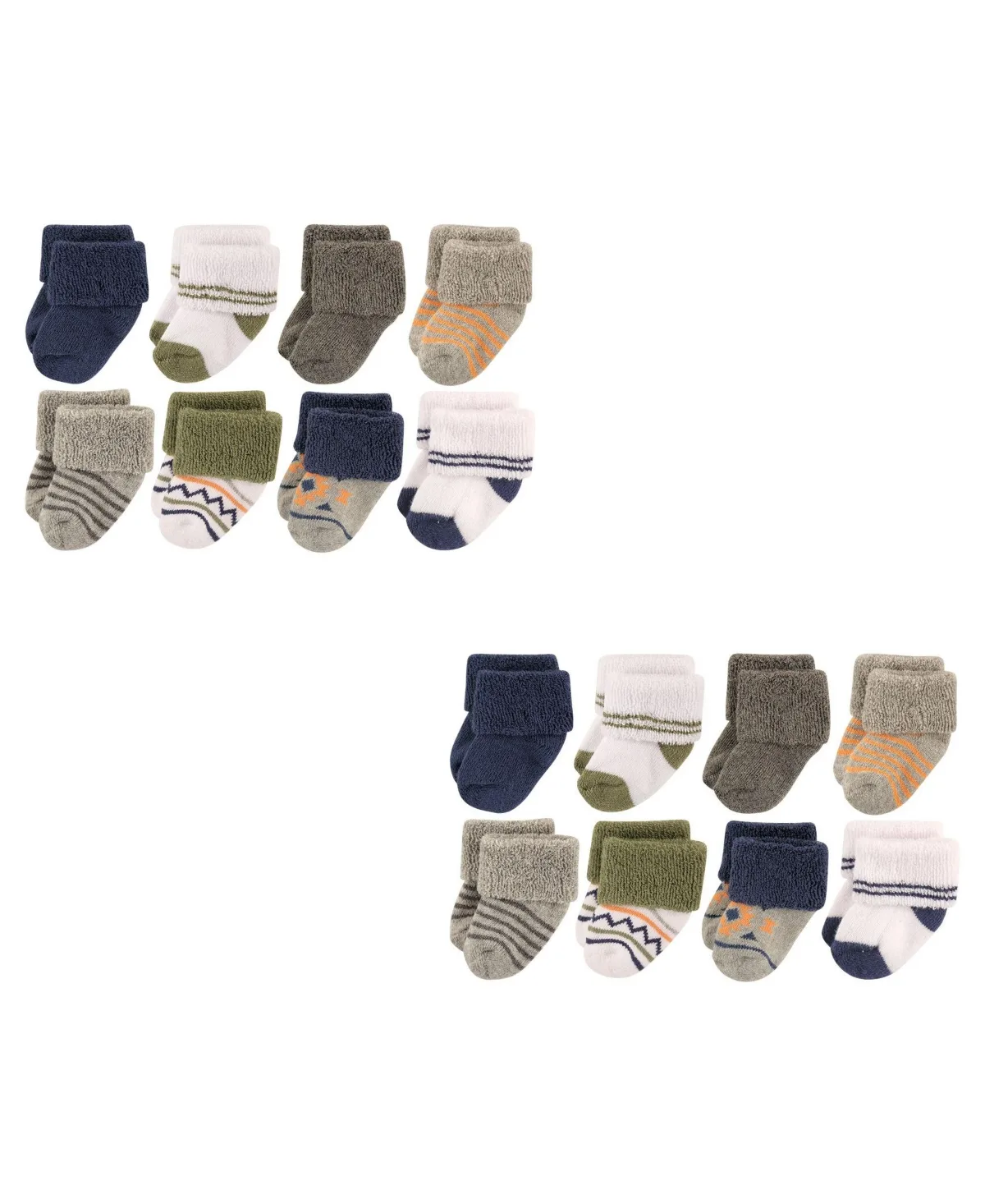 Terry Fabric Sock Collection 8 Pairs by Luvable Friends