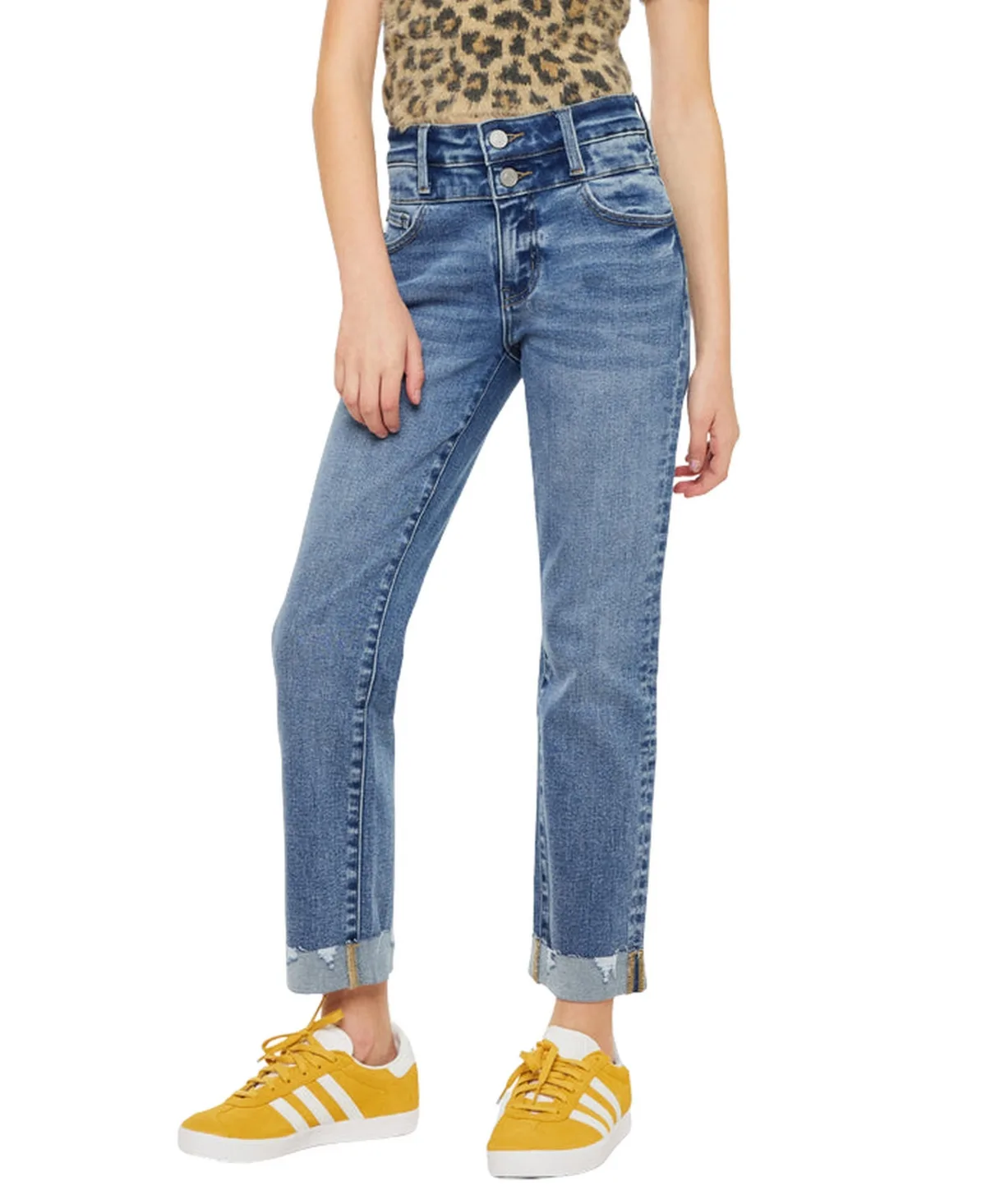 Kate High Rise Slim Straight Jeans by Kancan