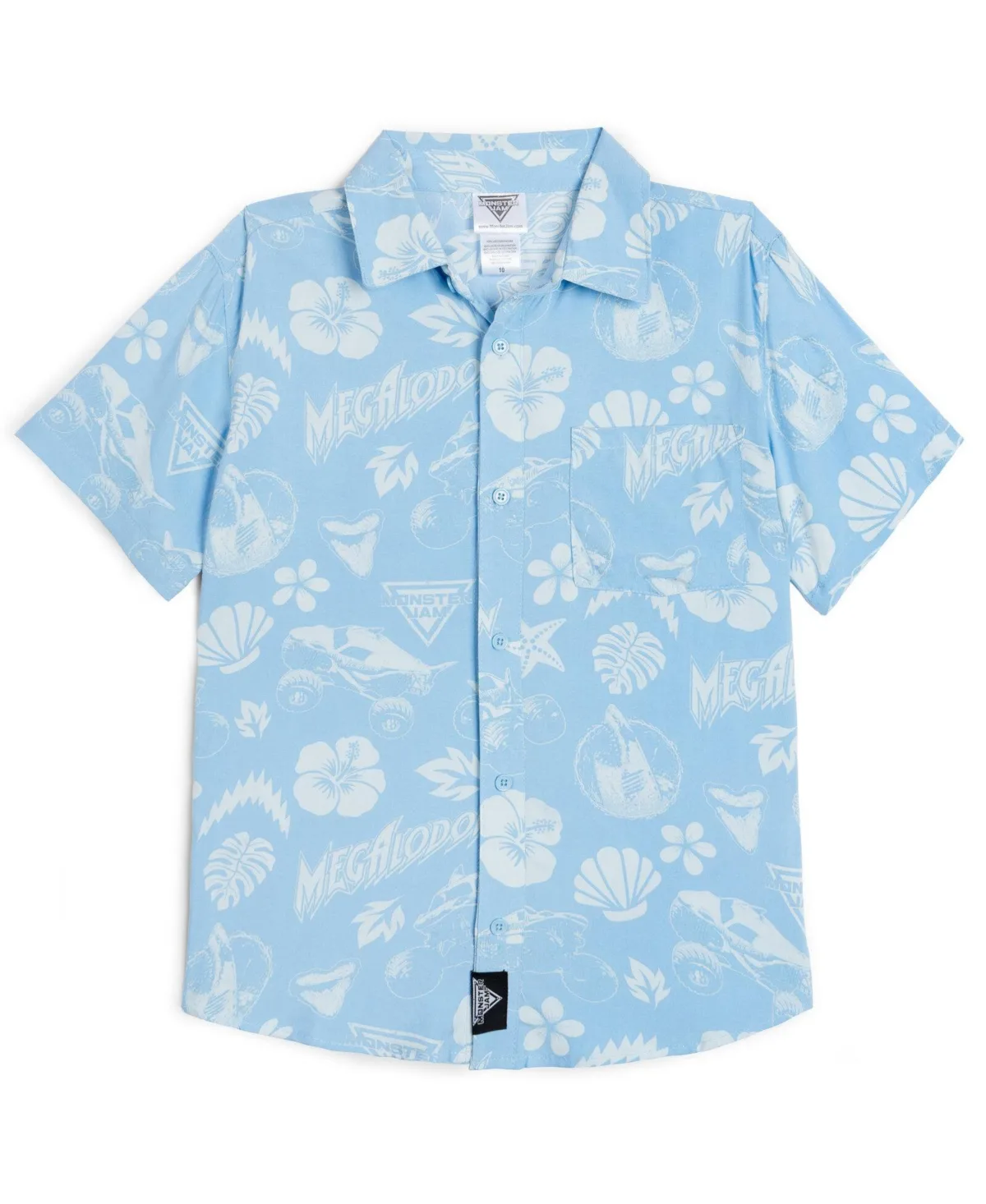 Short Sleeve Button Down Shirt by Monster Jam