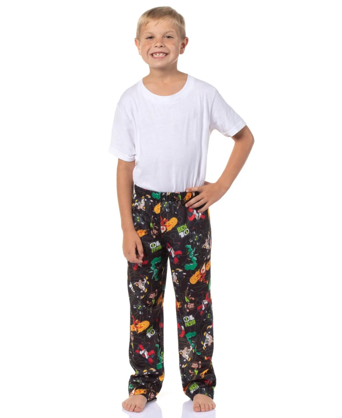 Cartoon Omnitrix Characters Aliens Tossed Print Sleep Pajama Pants by Ben 10