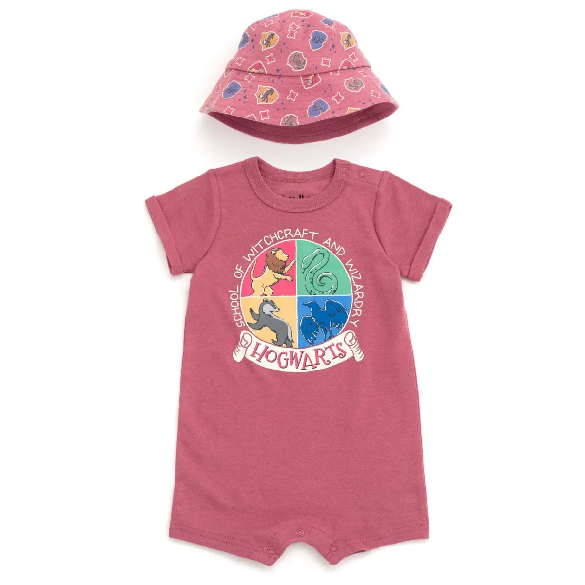Romper and Bucket Sun Hat Outfit Set by Harry Potter