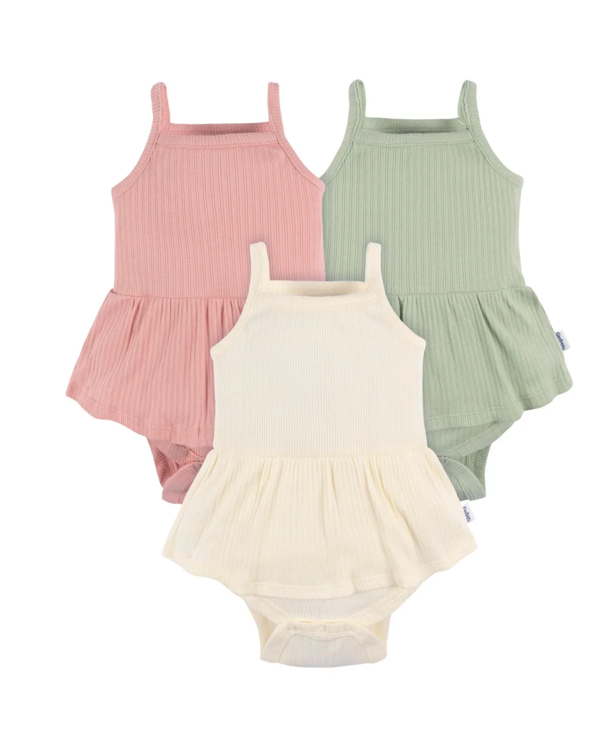 3-Pack Sleeveless Skirted Onesies Bodysuits by Gerber