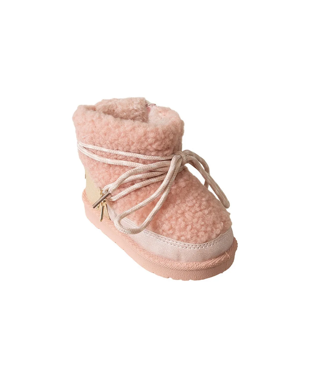 Sherpa Hybrid Boot with Hiker Lace and Hanging Charms by Bebe