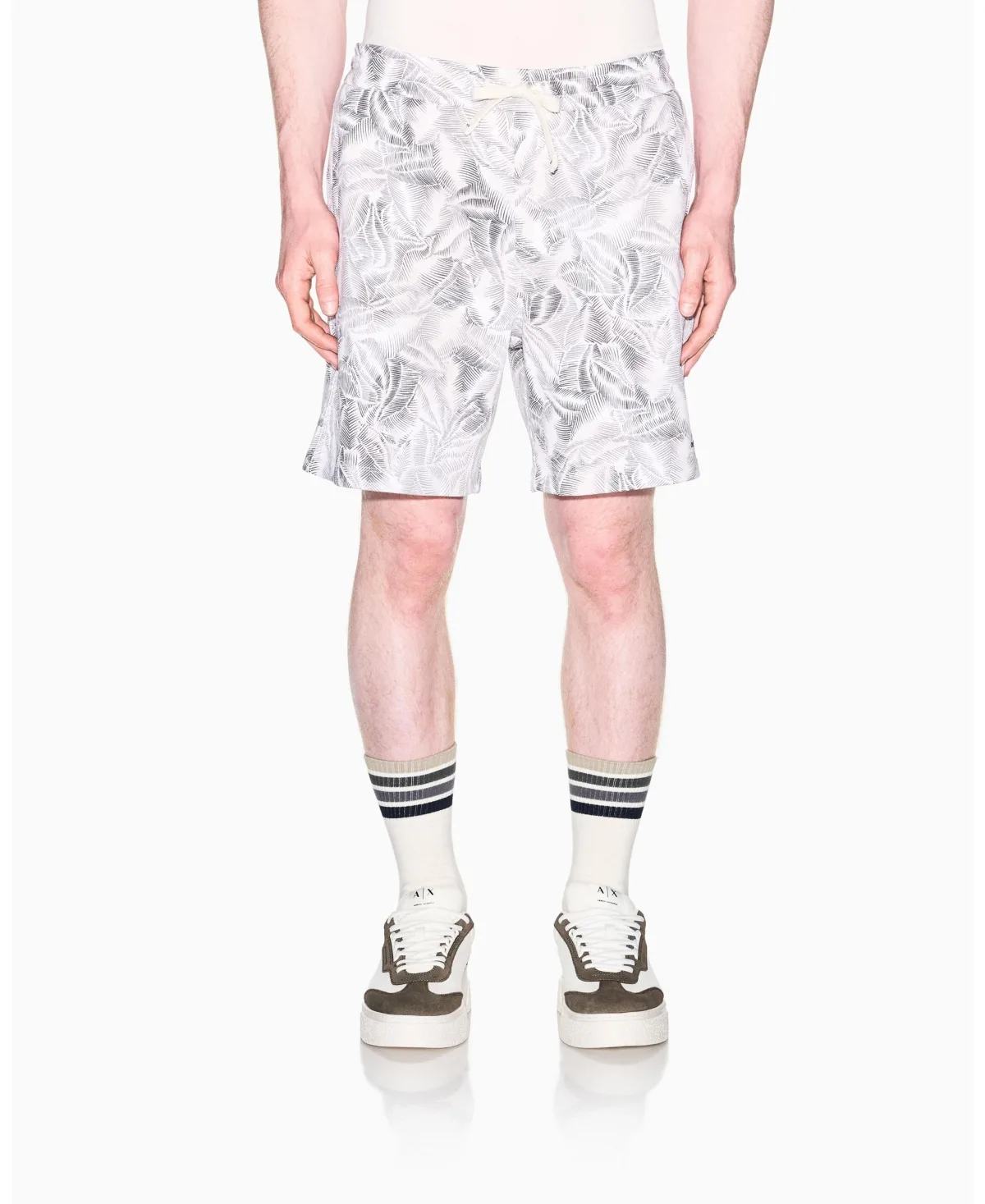 Ibiza x Leaf Print Short by A|x Armani Exchange