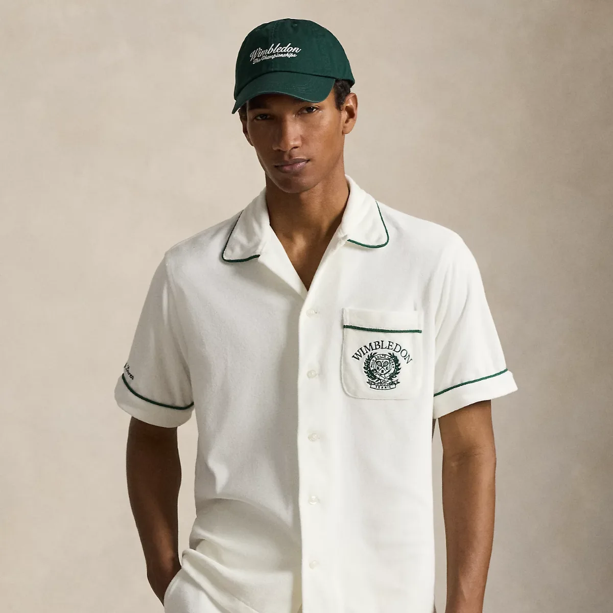 Wimbledon Classic Fit Camp Shirt by Polo Ralph Lauren