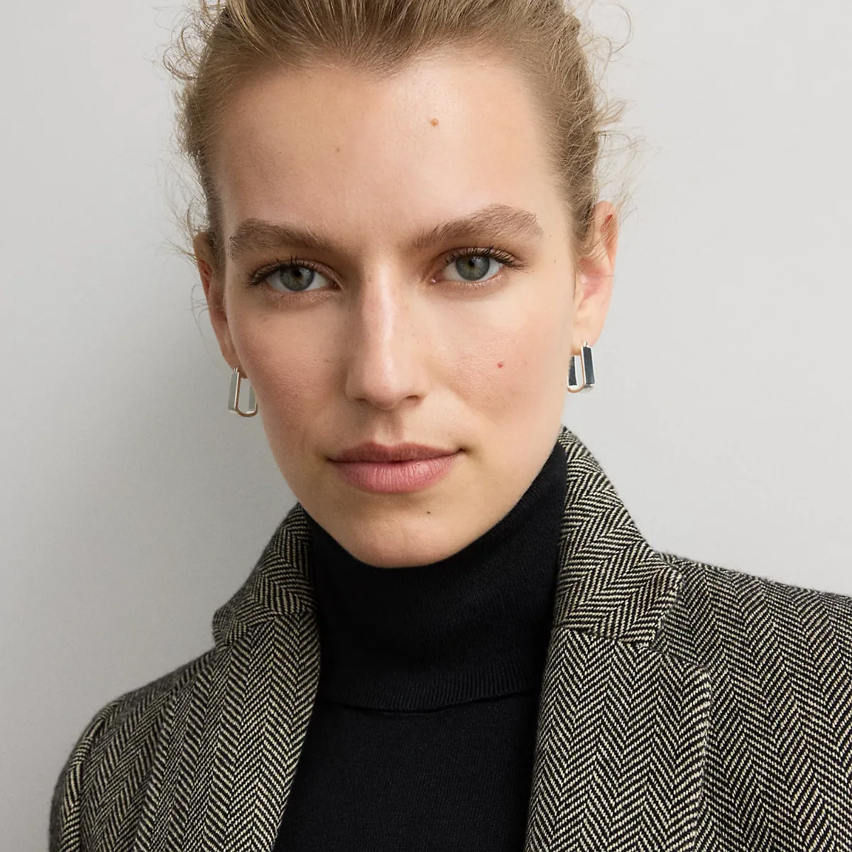 Silver-Plated Geometric Hoop Earrings by Lauren Ralph Lauren