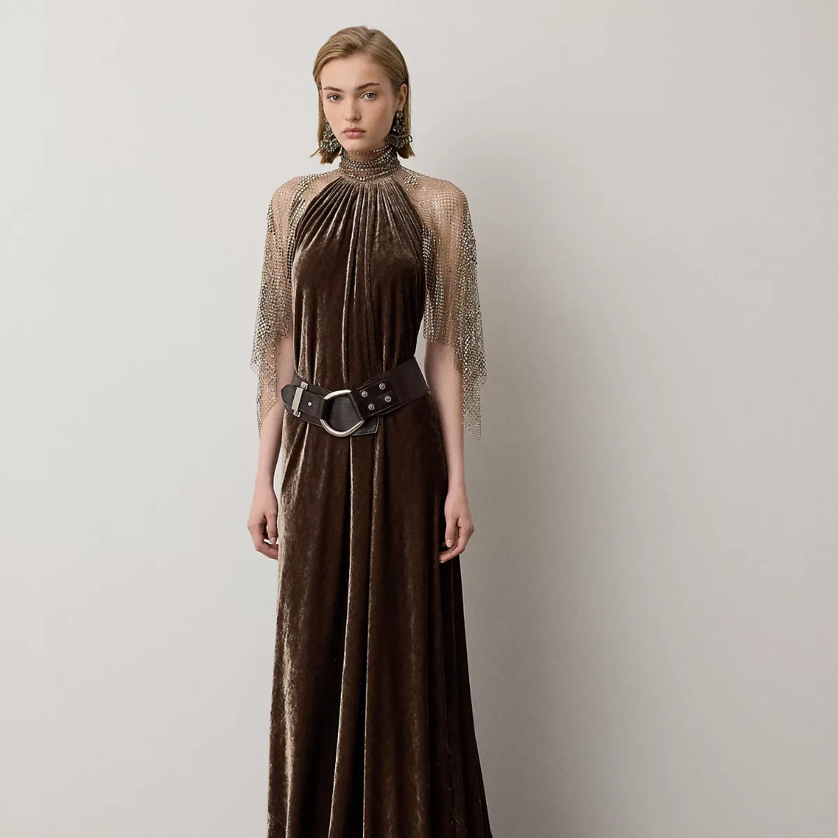Willow Velour Evening Dress by Ralph Lauren Collection