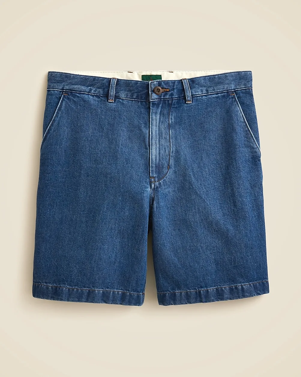 8" Relaxed Cotton-Linen Blend Denim Short by J.Crew