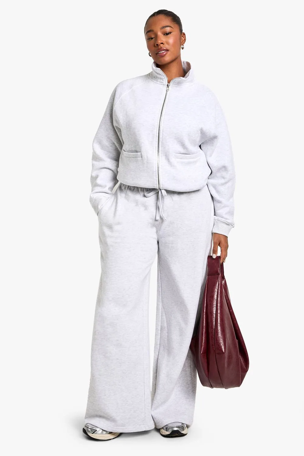 Drawstring Waist Straight Leg Jogger Pants by boohoo