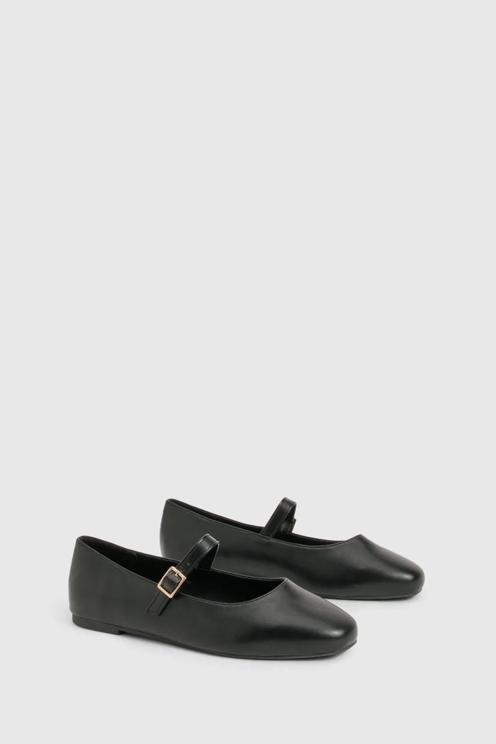 Wide Fit Mary Jane Ballet Flats by boohoo