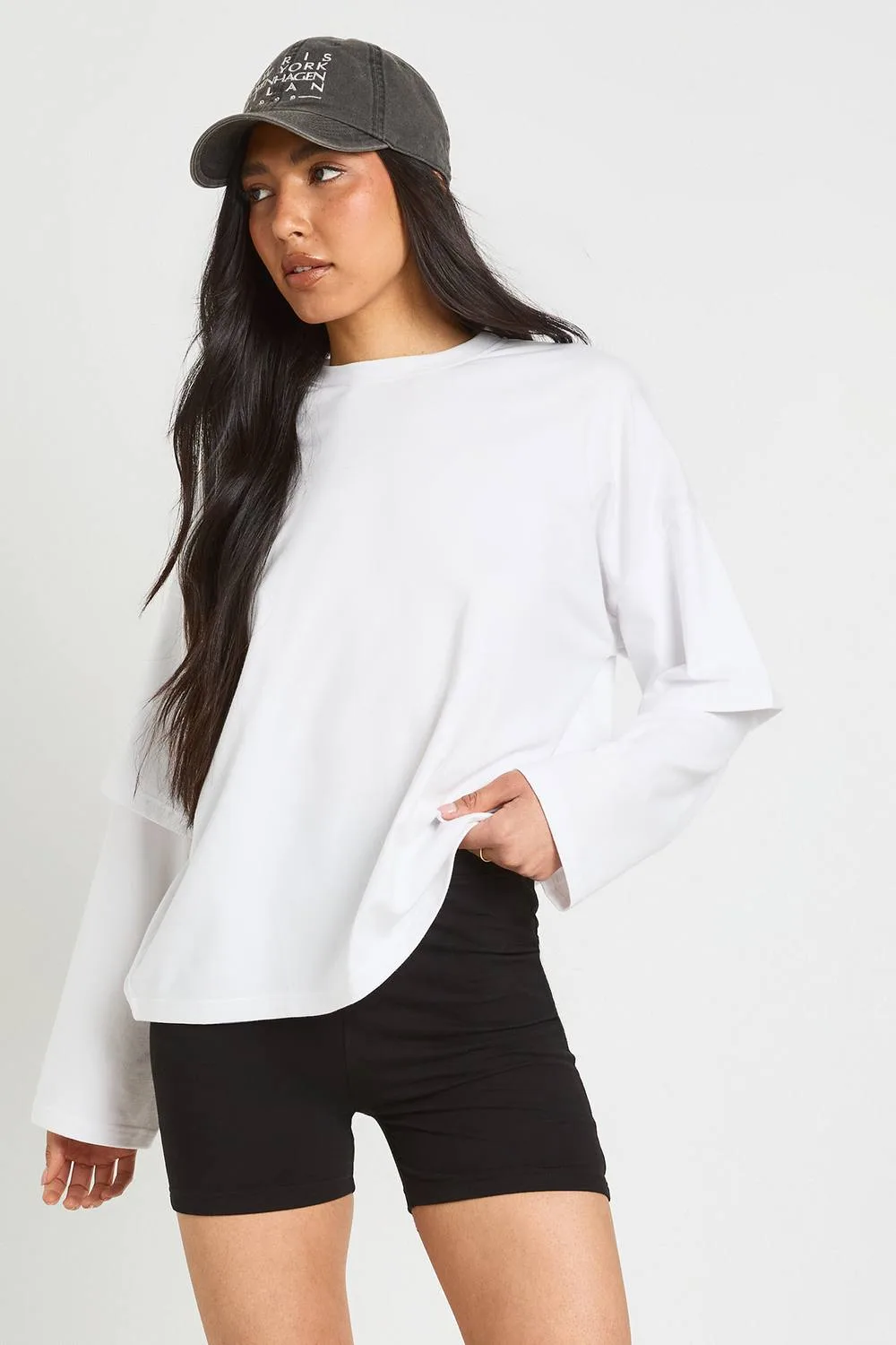 Basic Cycling Short by boohoo