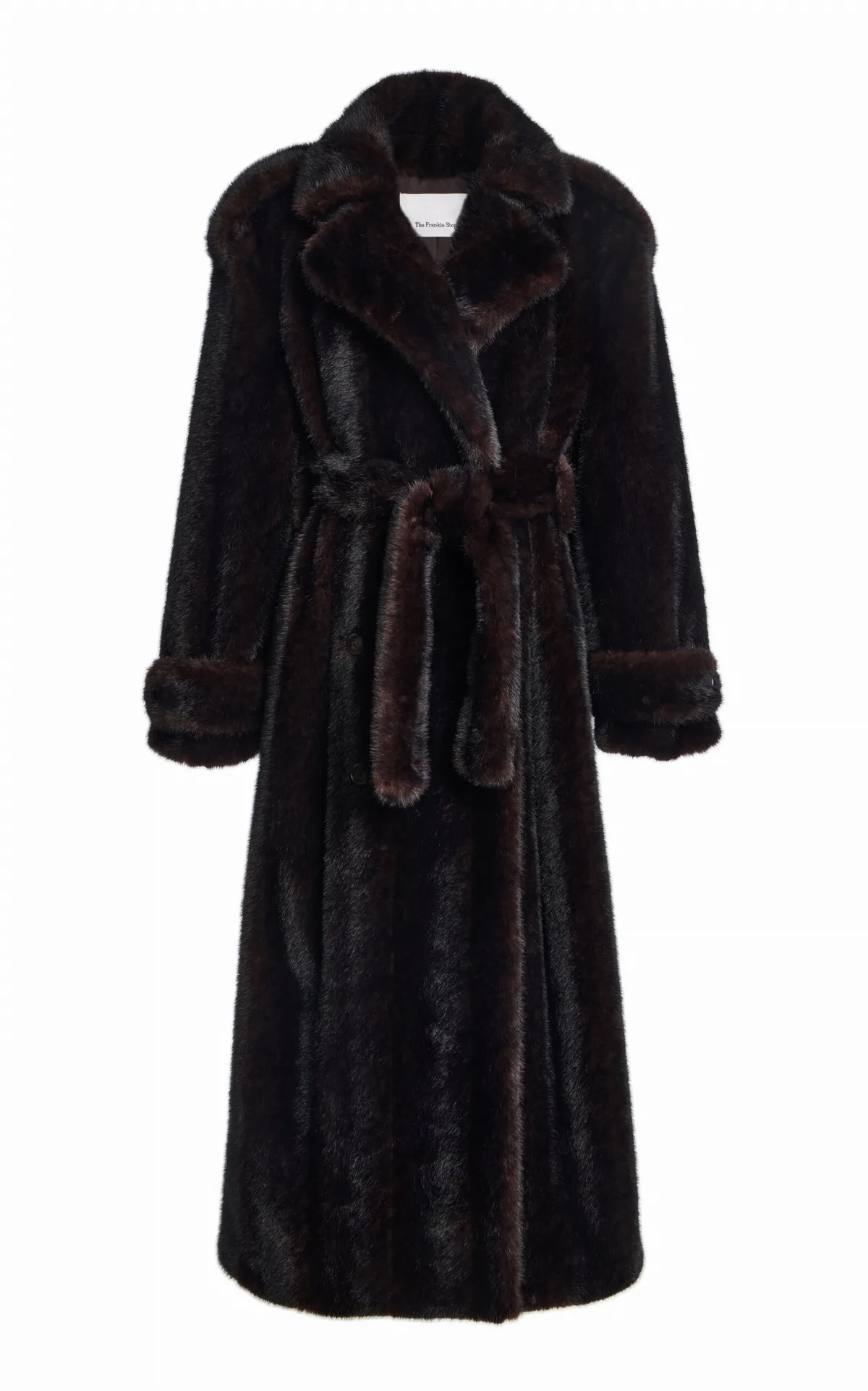 Daph Faux Fur Padded Trench Coat by The Frankie Shop