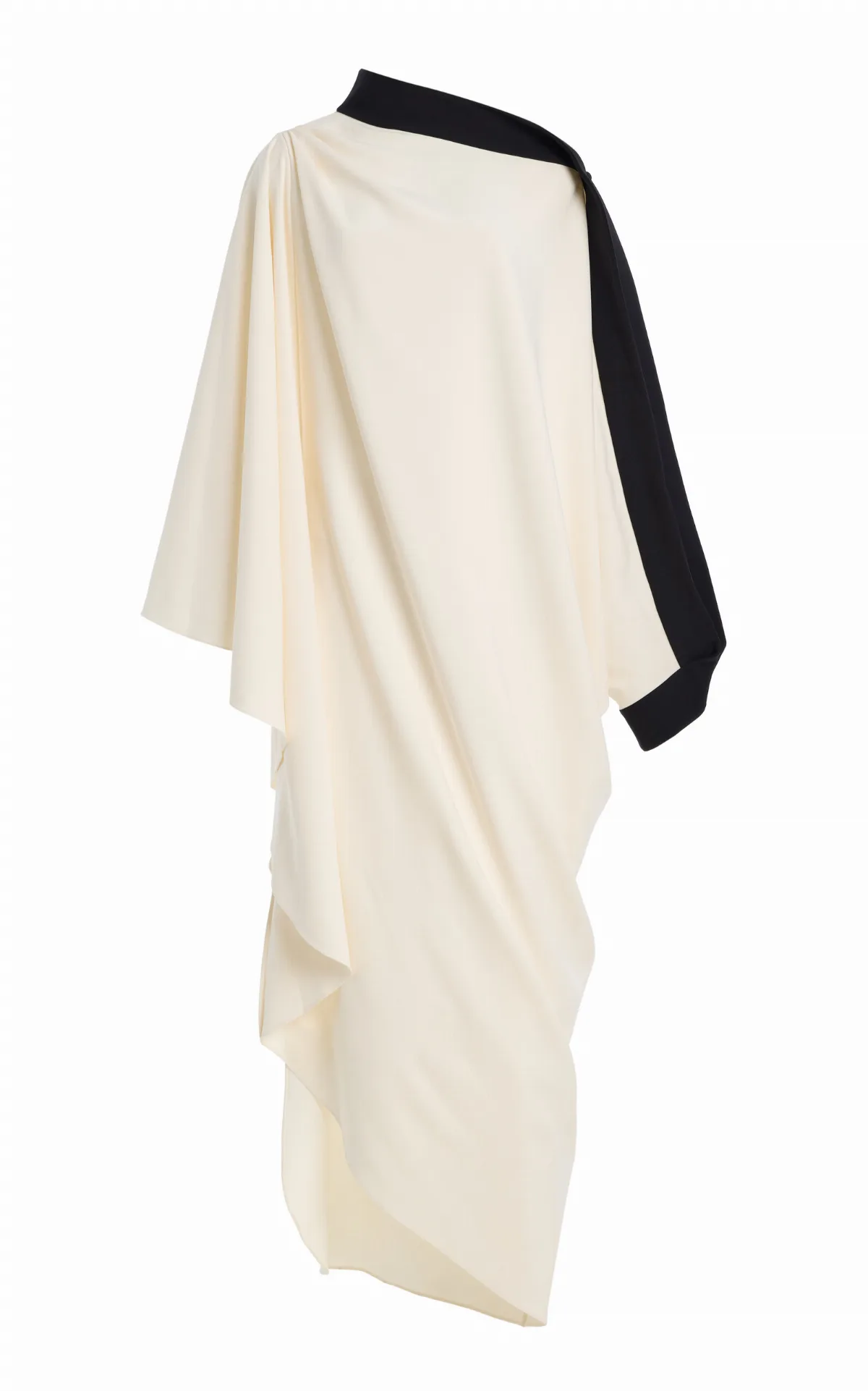 Gerda Asymmetric Crepe Caftan Dress by Harithand