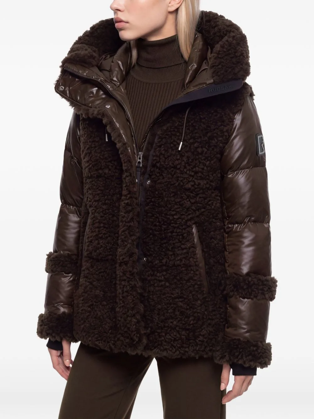 Marissa Quilted Faux-Fur Coat by RUDSAK