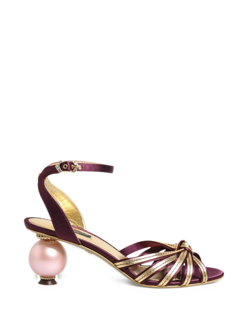 Keira Pearl-Heel Sandals by Dolce & Gabbana