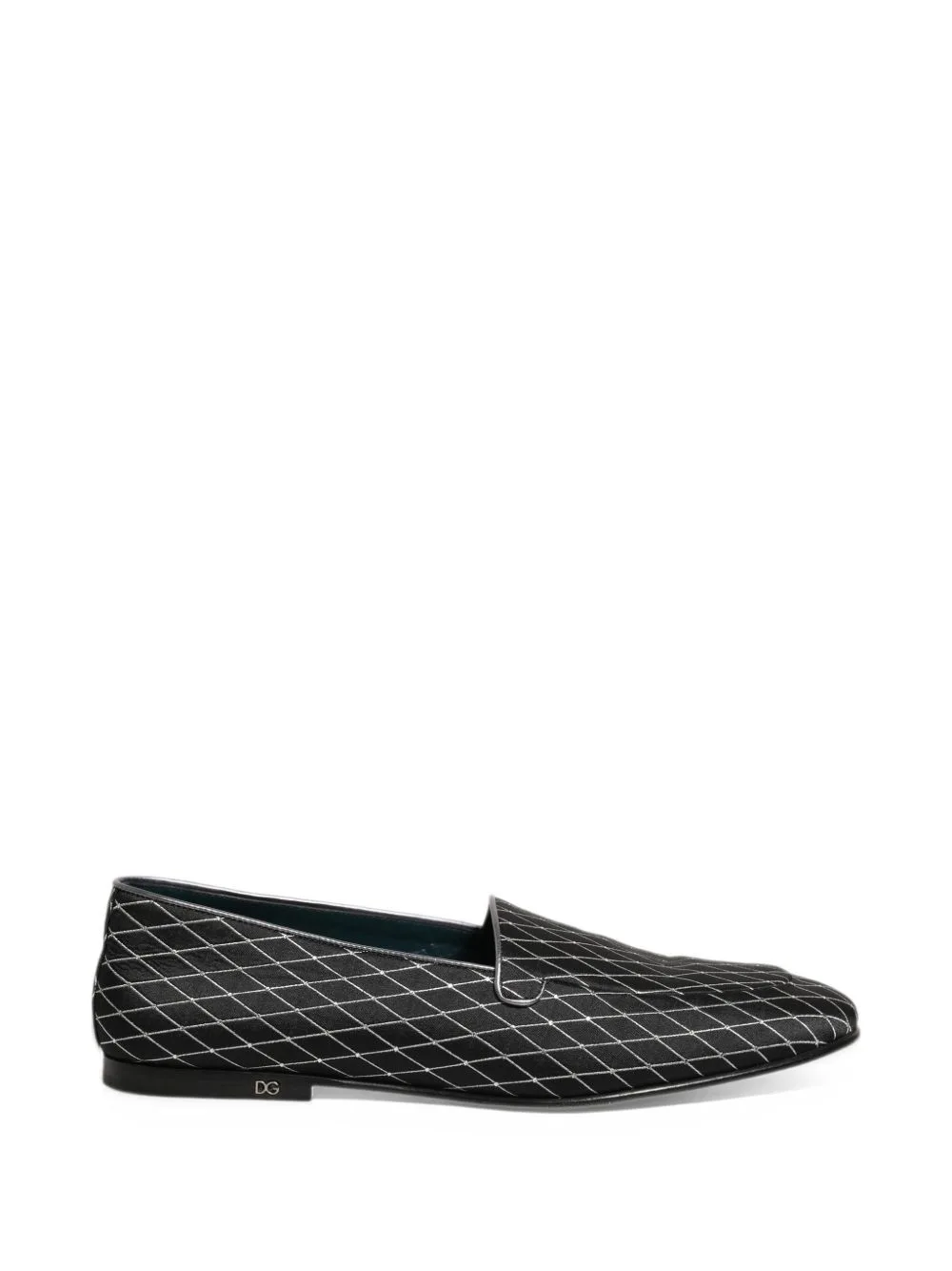 Diamond-Stitched Slip-On Loafers by Dolce & Gabbana