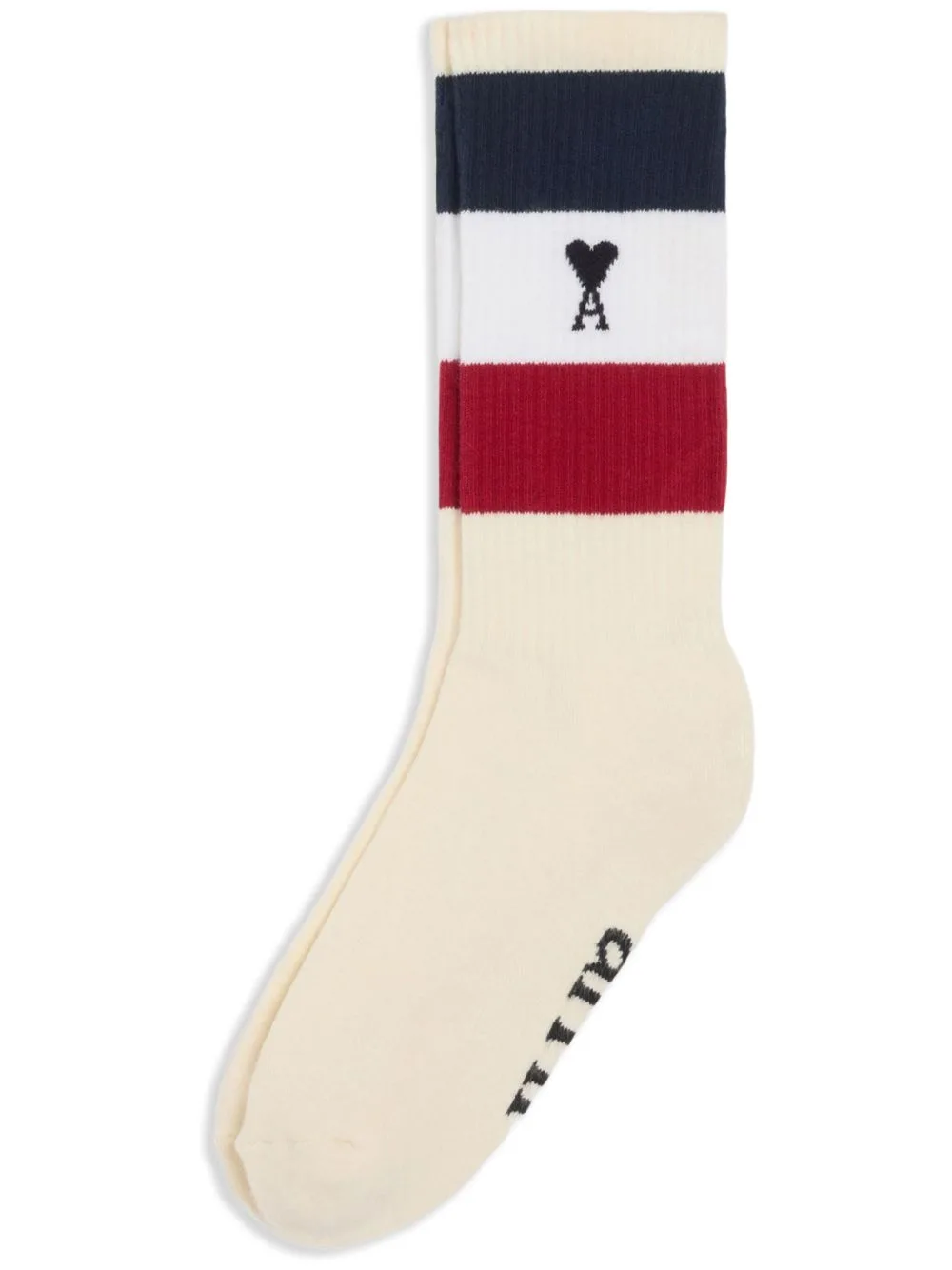 La Plage Ami De Coeur Striped Socks by AMI Paris