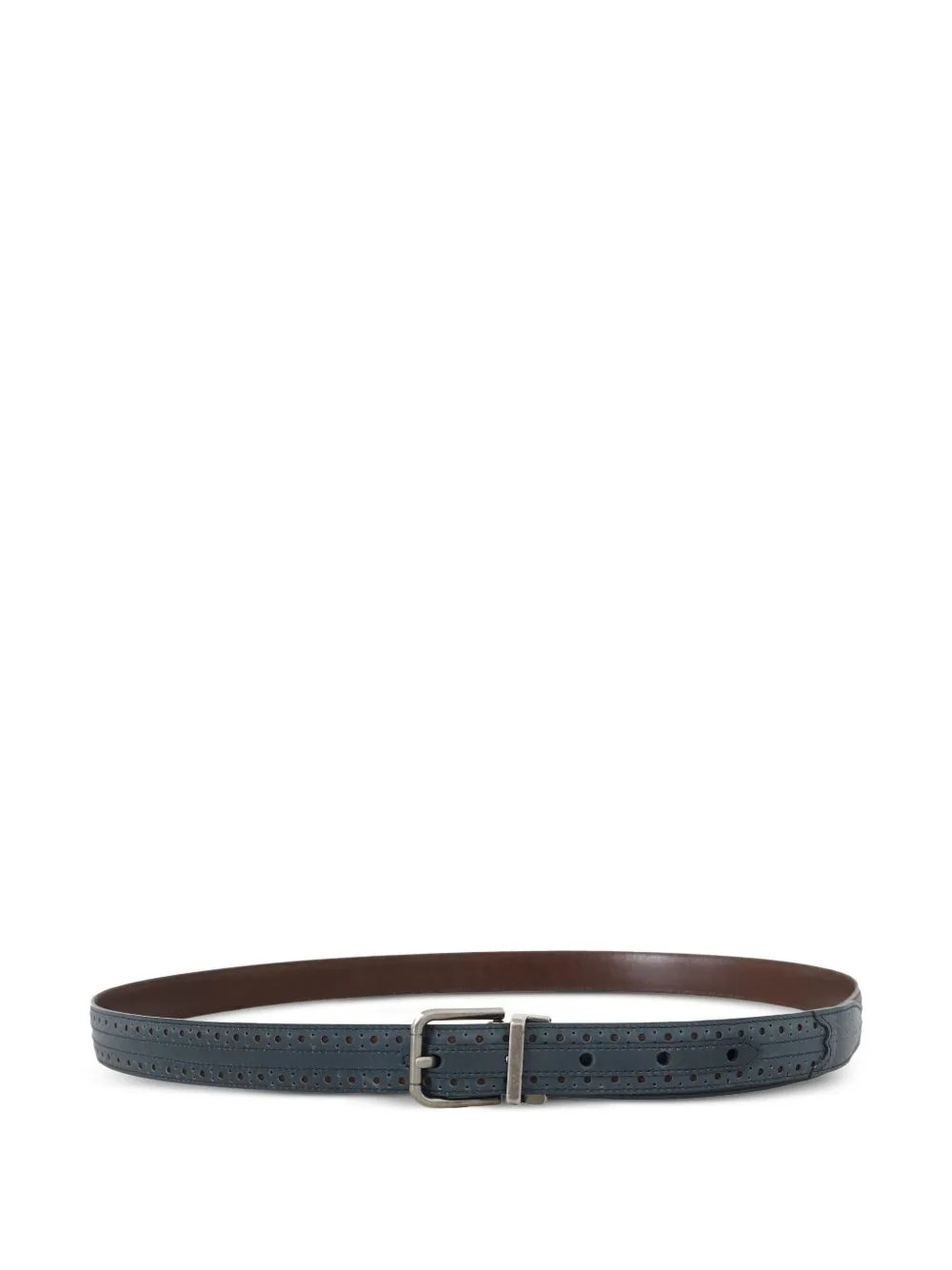 Perforated Reversible Belt by Dolce & Gabbana