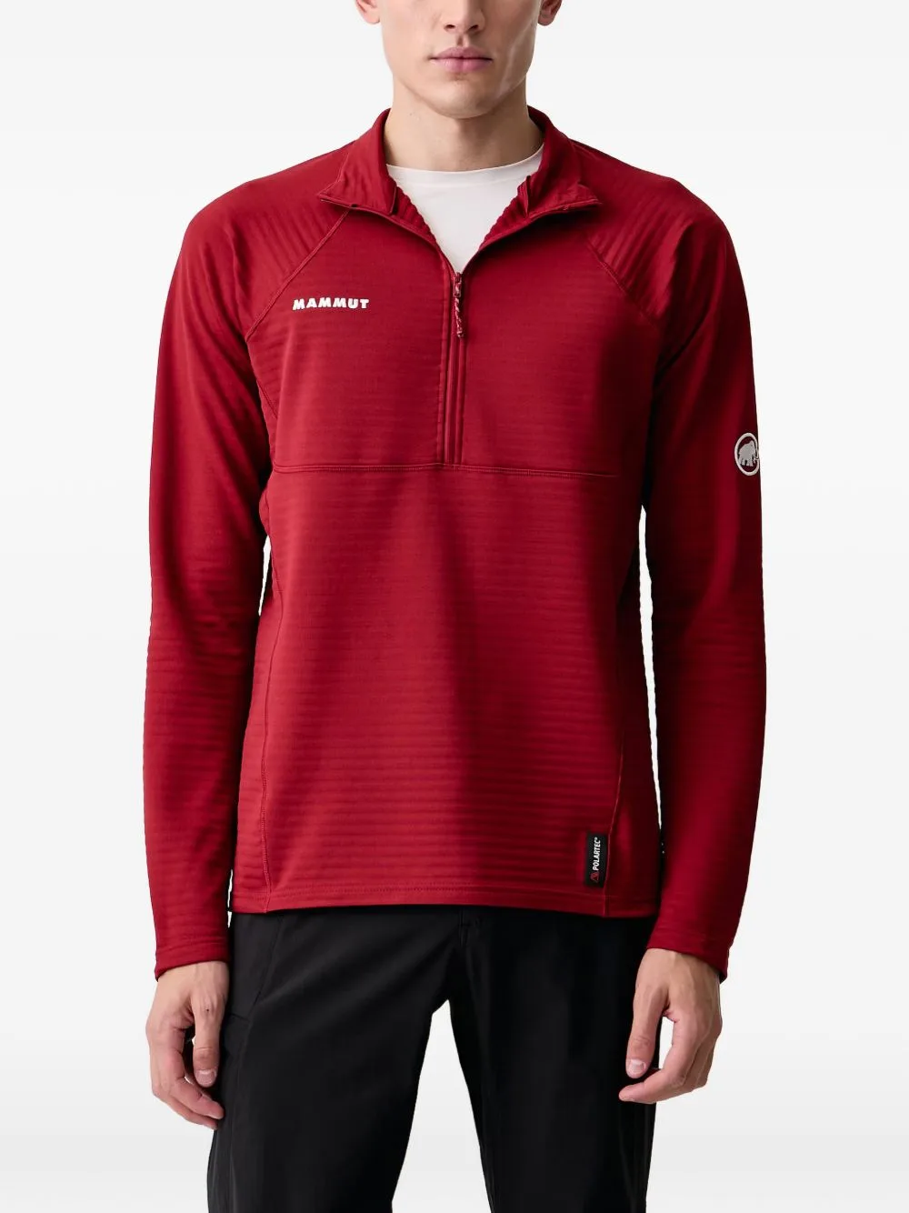 Taiss ML Quarter-Zip Raglan-Sleeve Sweater by Mammut