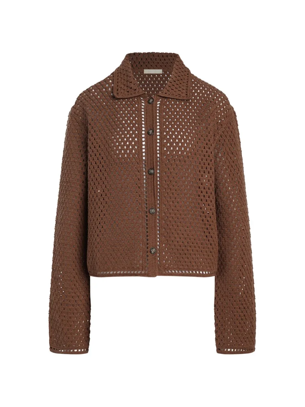 Meadow Crochet-Knit Button-Up Cardigan by 12 STOREEZ