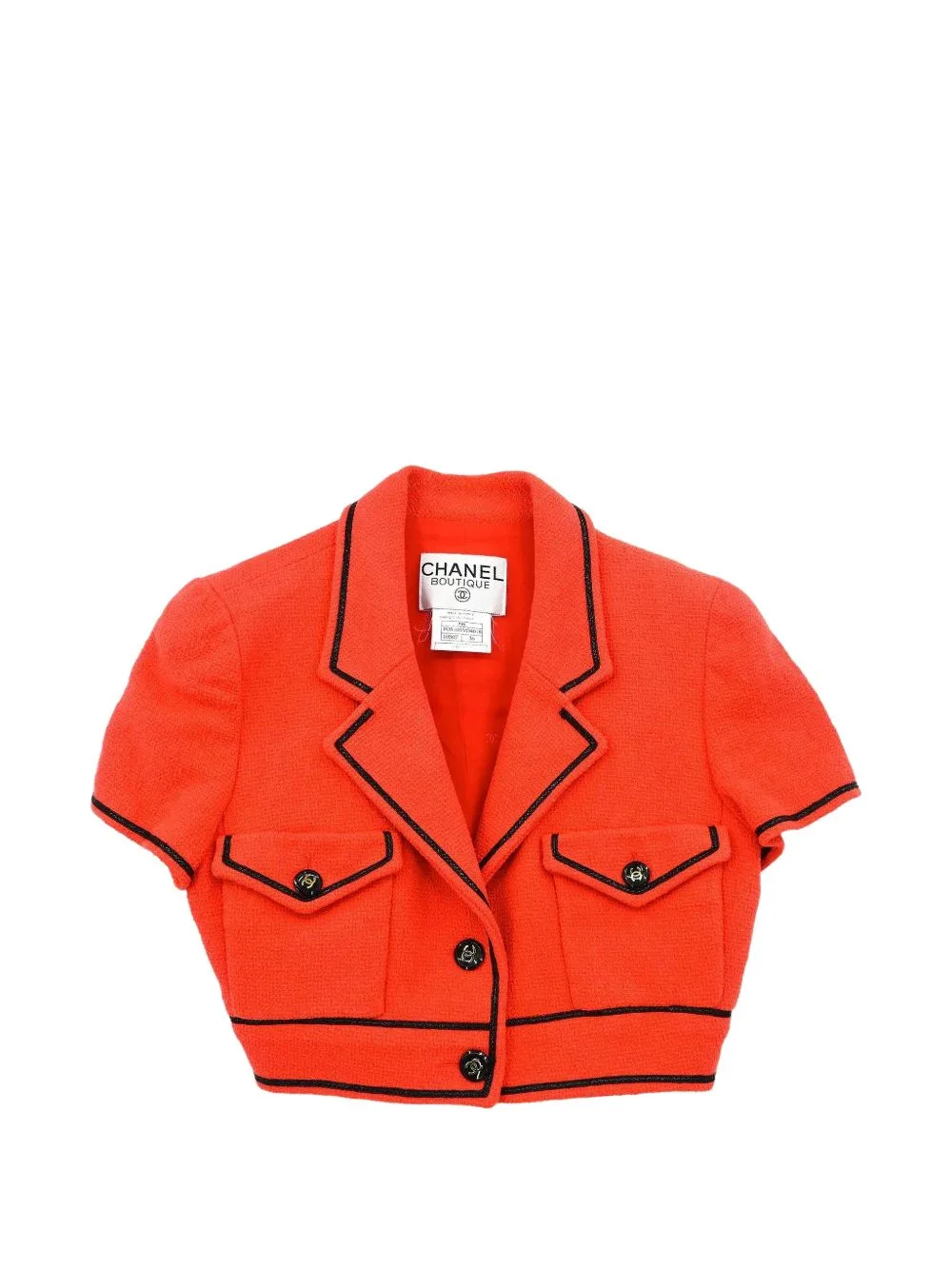 1995 Single-Breasted Short-Sleeve Jacket by CHANEL Pre-Owned
