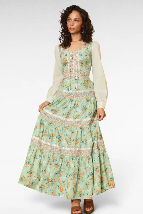 Bella Tiered Maxi Unicorn Skirt, ModCloth x Gunne Sax by ModCloth
