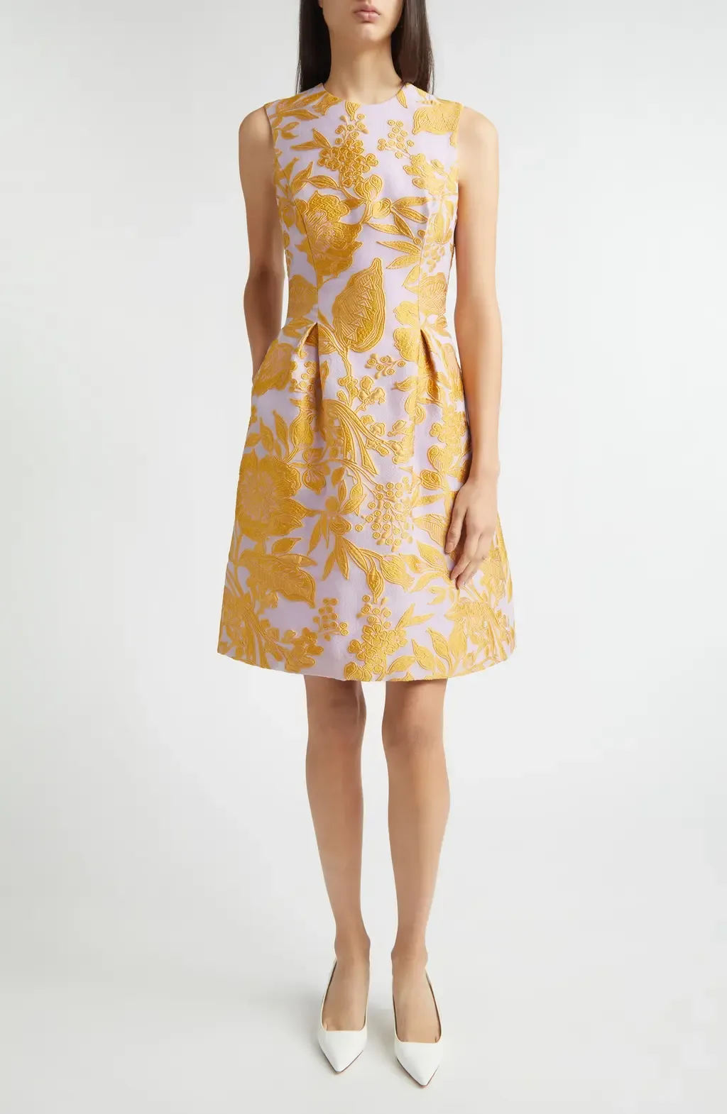 Betsy Floral Jacquard Cocktail Dress by Lela Rose