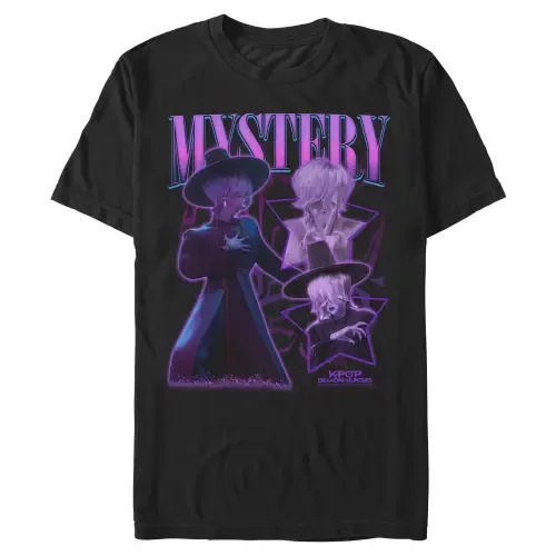Mystery Saja Collage Short Sleeve Graphic T-Shirt by KPop Demon Hunters