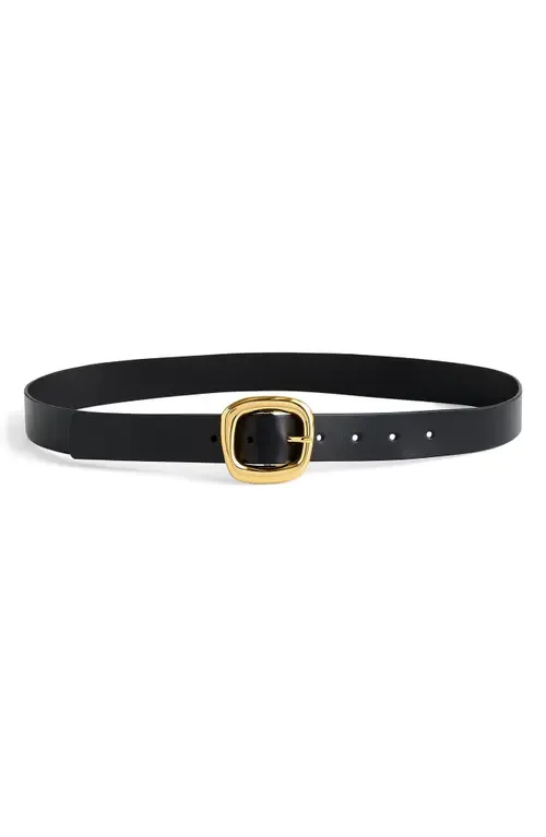 Puffy Buckle Leather Belt by Madewell