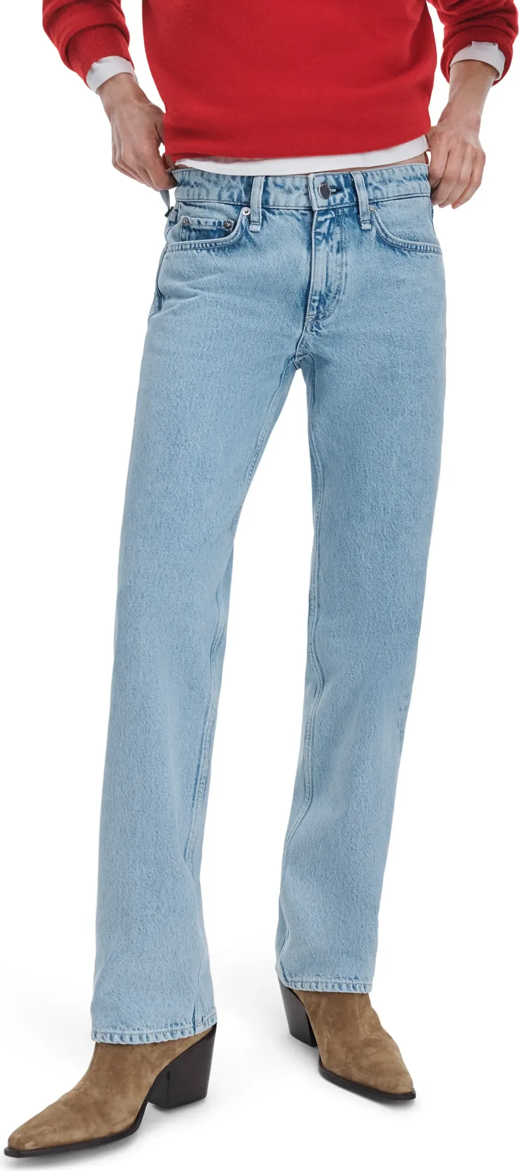Harlow Low Rise Straight Leg Jeans by rag & bone
