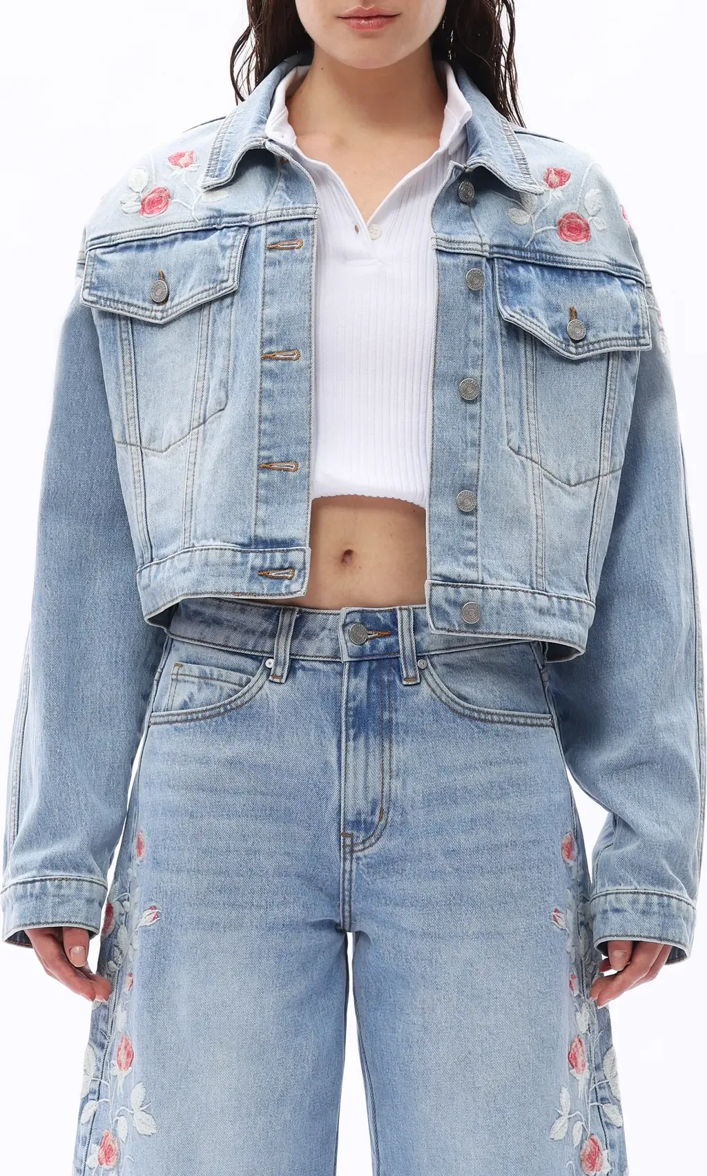 Crop Denim Jacket by Bayeas