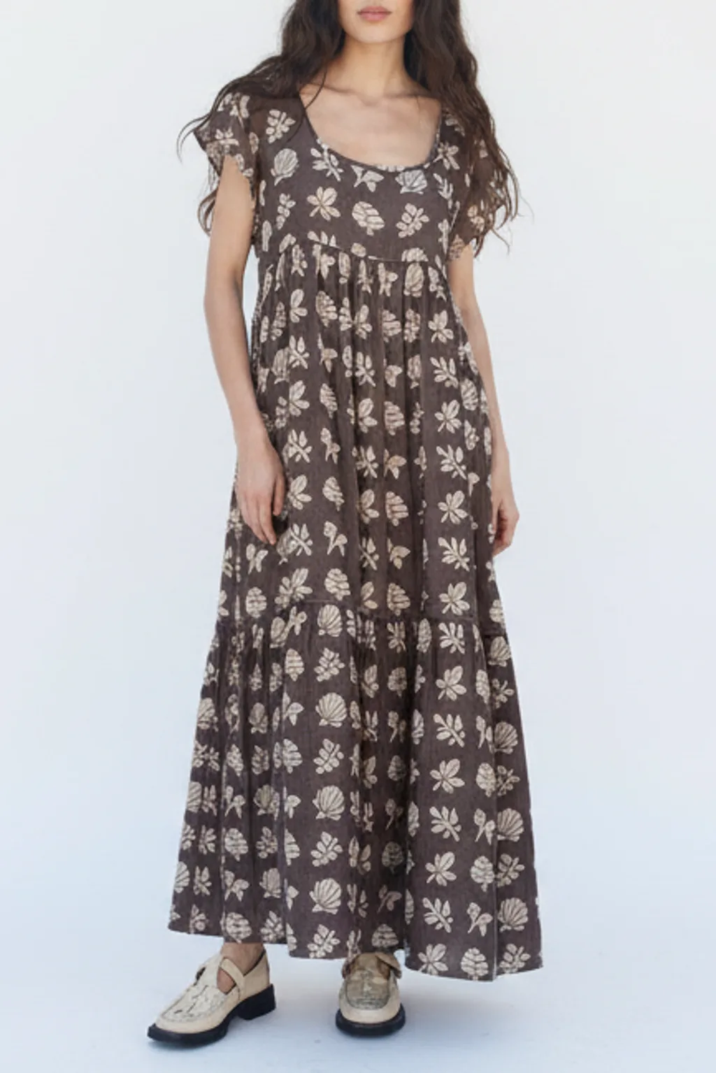 LouLou Tiered Low Scoop Maxidress by Ace & Jig