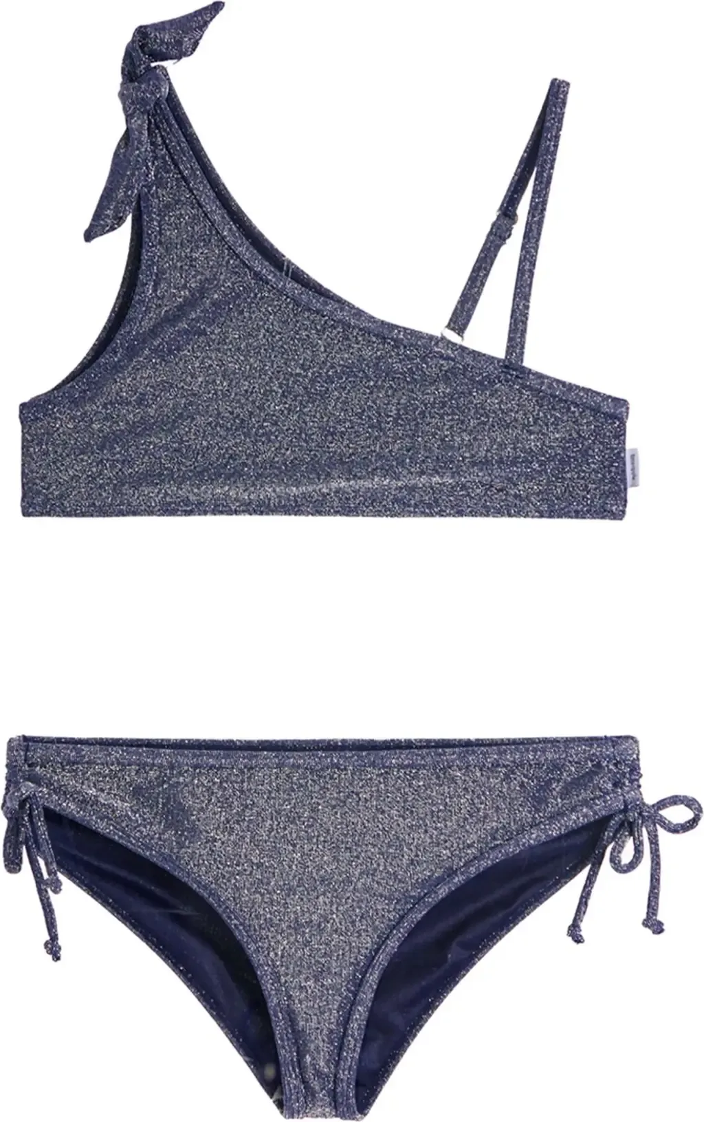 Glitter One Shoulder Bikini by Limeapple