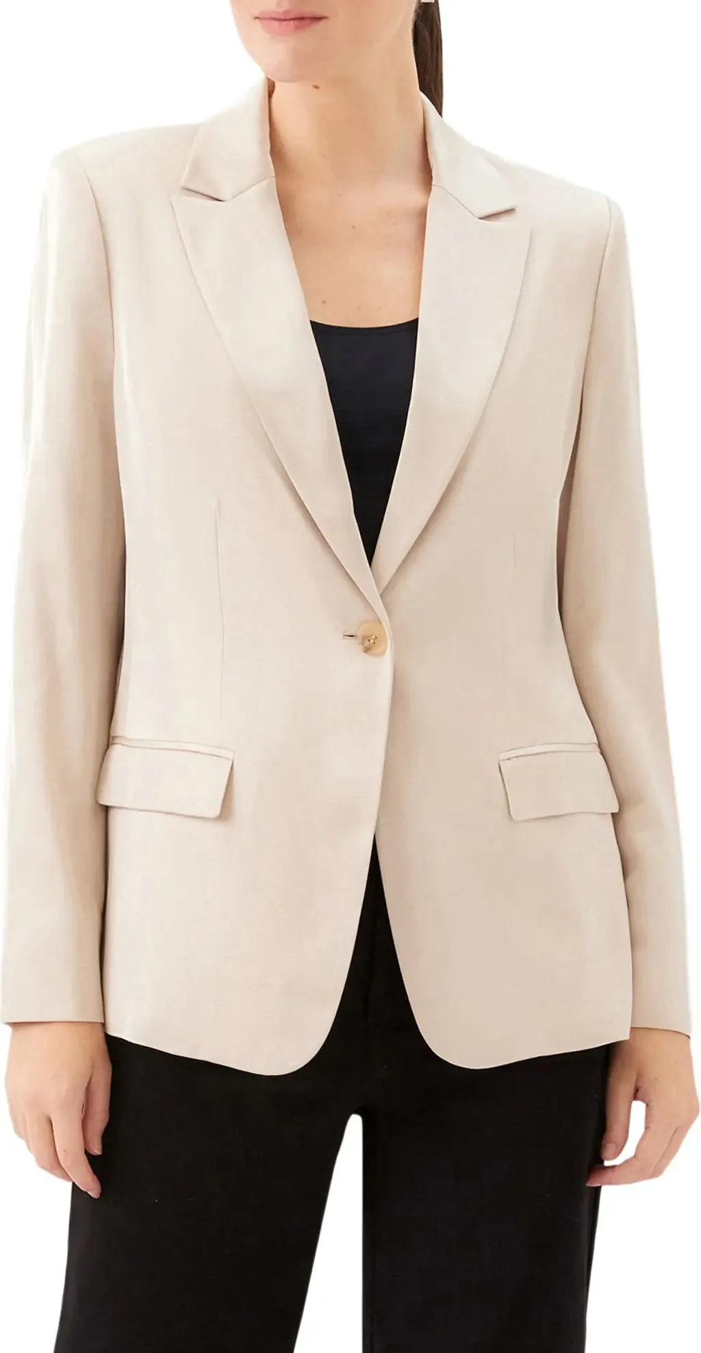 Satin Blazer by Karen Kane