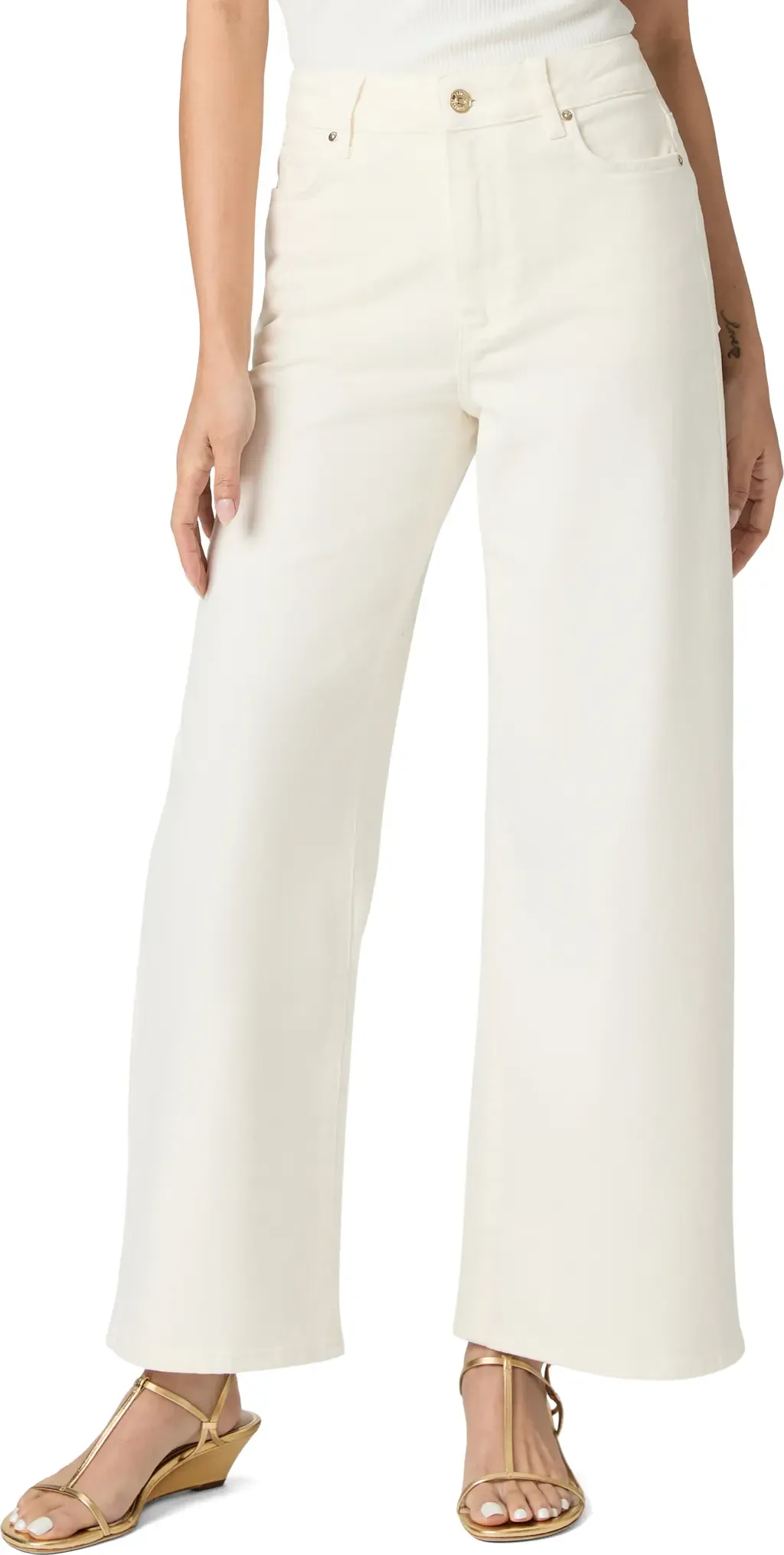 Anessa High Waist Ankle Wide Leg Jeans by PAIGE