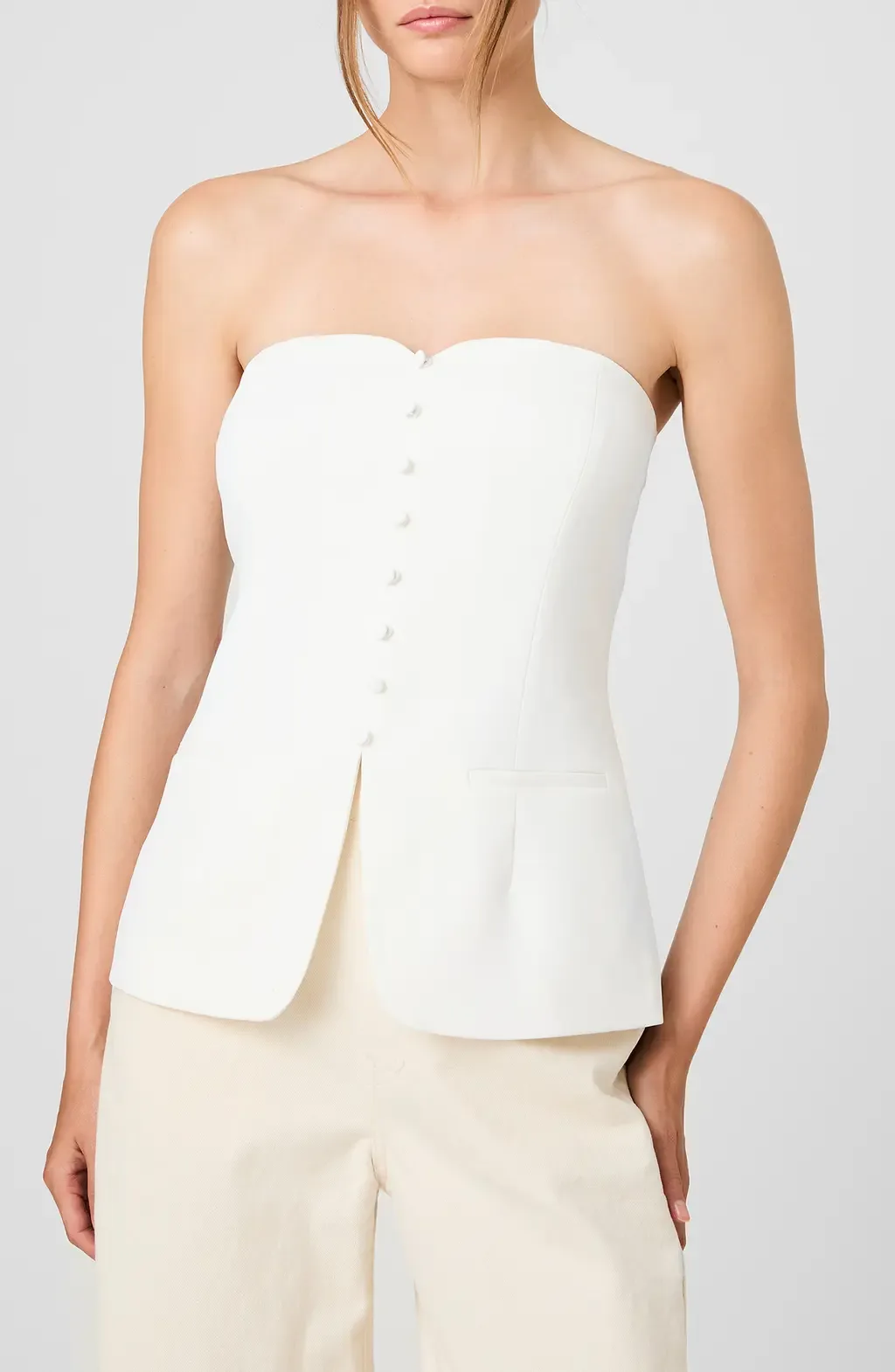 Harry Strapless Top by French Connection