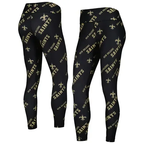 Concepts Sport New Orleans Saints Breakthrough Allover Print Lounge Leggings by CONCEPTS SPORT