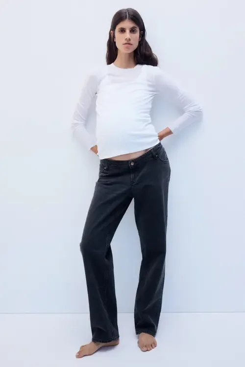 Mama Straight Low Waist Jeans by H&M
