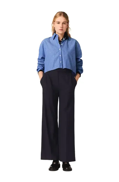 Wide-Leg Suit Trousers by maje