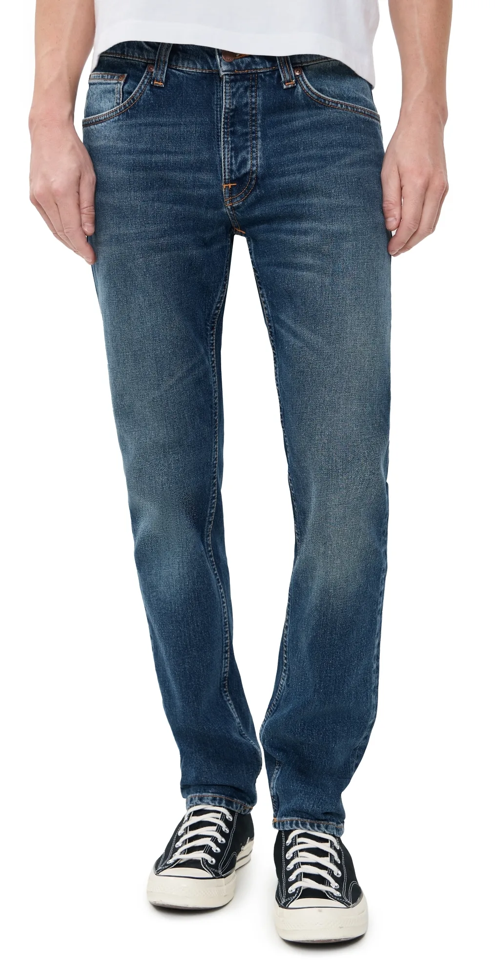 Solid Ollie Slim Jeans by Nudie Jeans