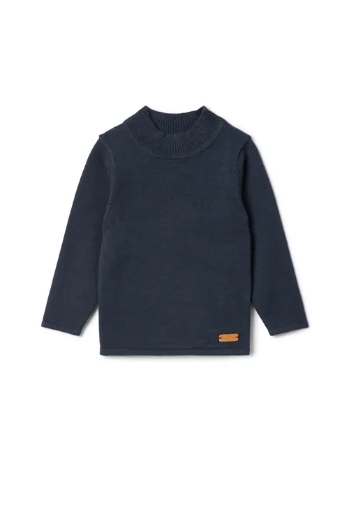 Jersey Mock Neck Knit Top by Charlotte & George