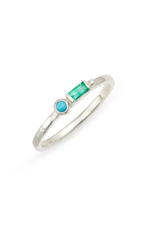 Cleo Emerald & Turquoise Ring by Anzie